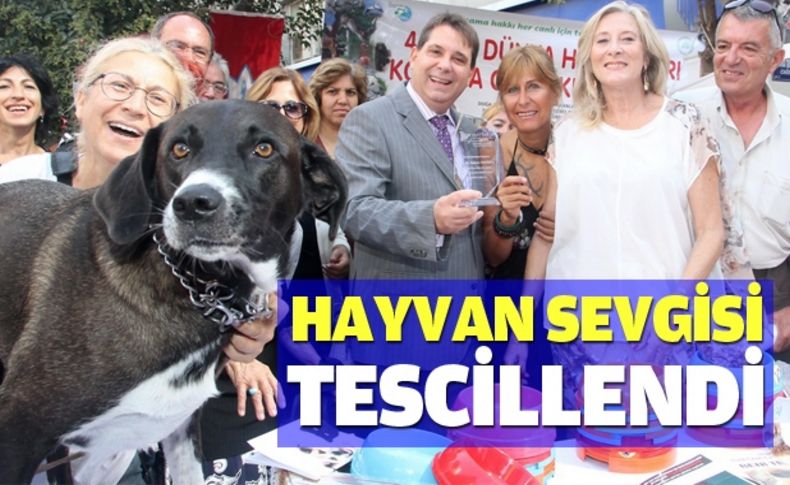 Başkan Tartan’a “Hayvan Babası” ödülü