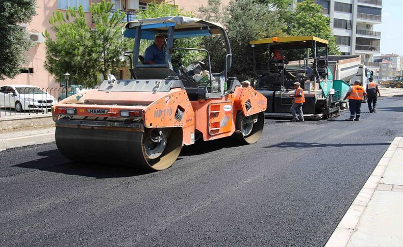 Bayraklı Belediyesinden asfaltlama seferberliği