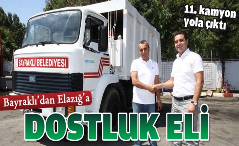 Bayraklı’dan Elazığ’a çöp kamyonu