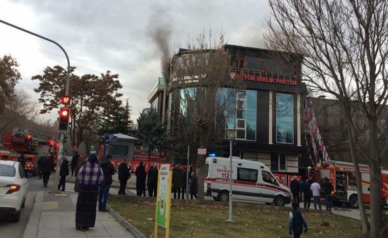 BBP Genel Merkezi'nde yangın çıktı