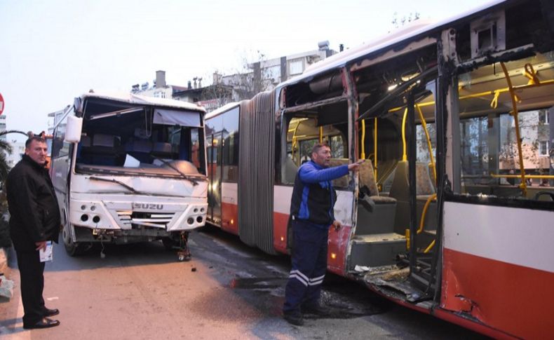 Belediye otobüsünde can pazarı