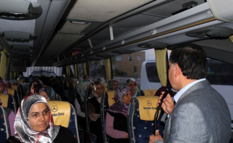 Belediye Kur'an kursu öğrencilerini geziye gönderdi