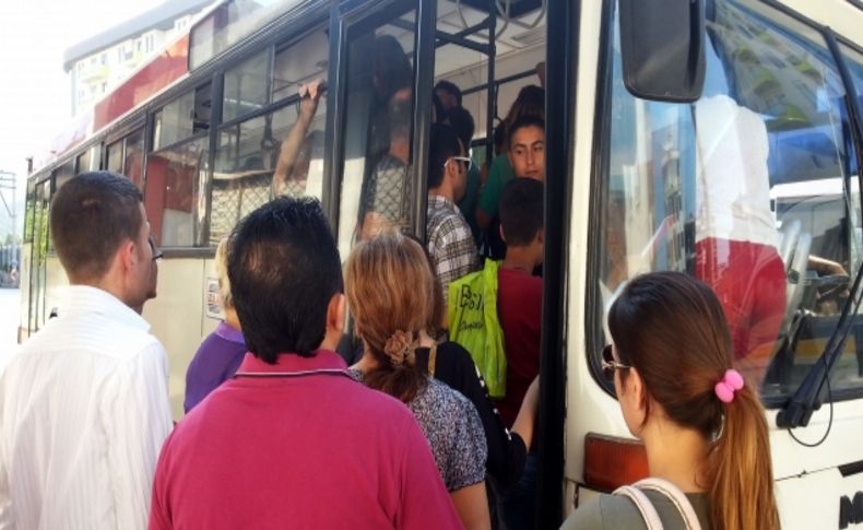 Belediye otobüsünde hepinizi otobüsten atarım gerginliği