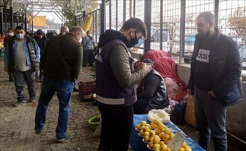 Bergama'da Kovid-19 tedbirlerine yönelik denetimler devam ediyor