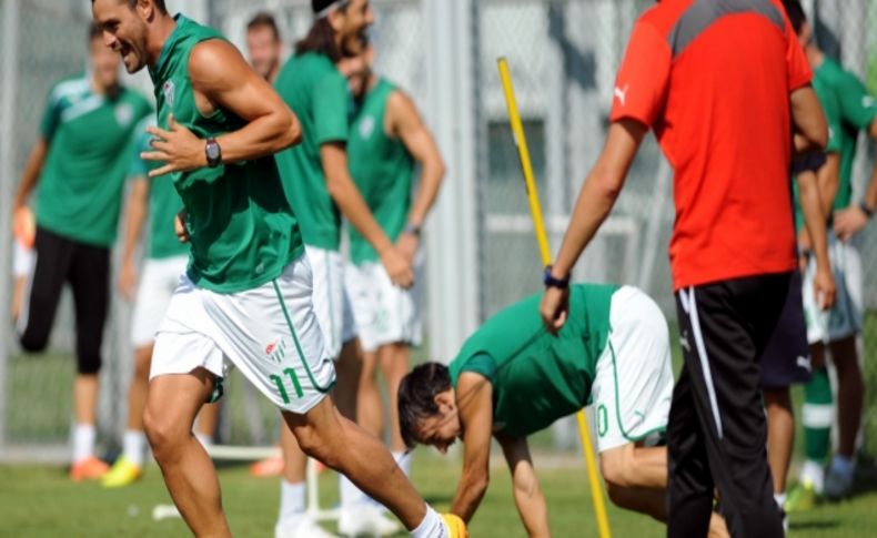 Beşiktaş'ı ağırlayacak olan Bursaspor’da neşeli idman