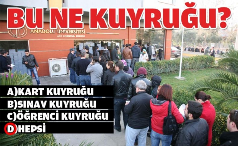 Binlerce öğrenci, kimlik kartlarını almak için geceden kuyrukta