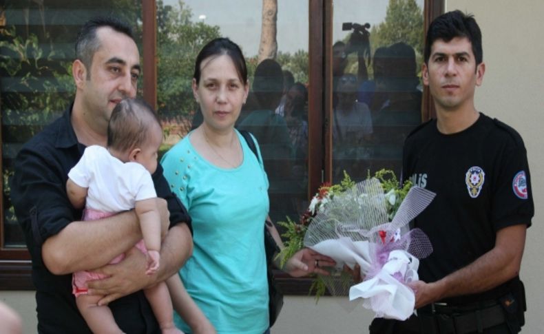 Boğulmaktan kurtulan hemşire, polis memuruna teşekkür etti