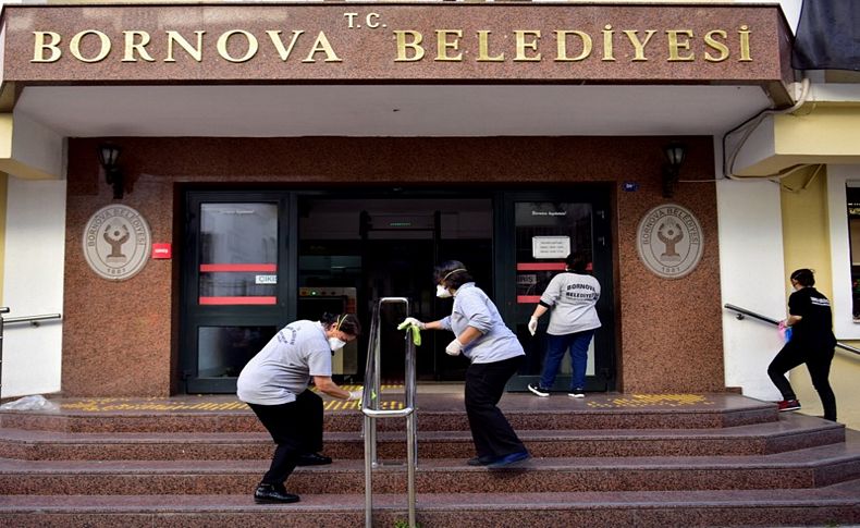 Bornova’da corona virüse karşı  temizlik seferberliği