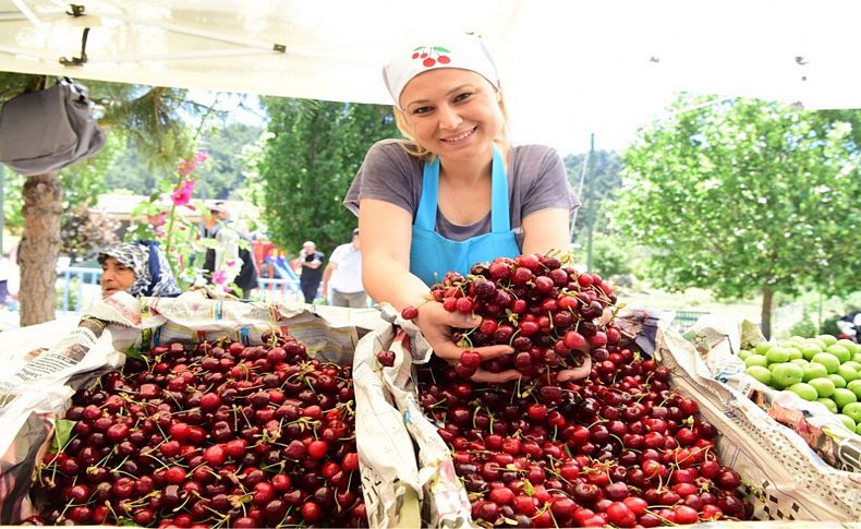 Bornova'da kiraz buluşması