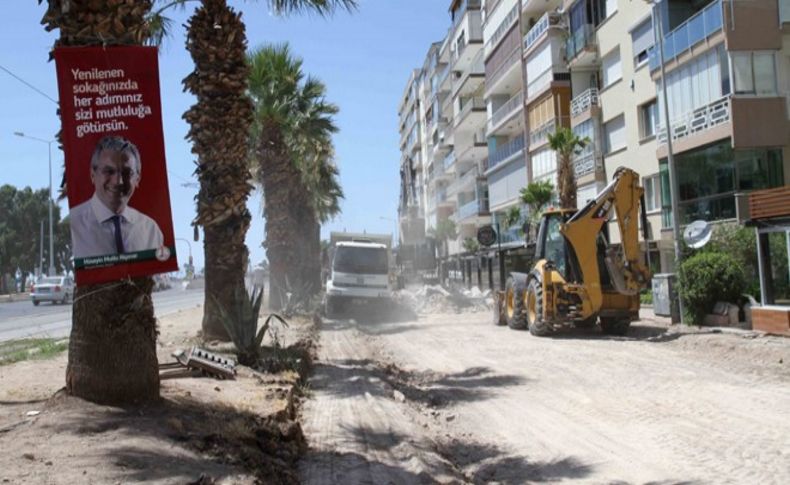 Bostanlı Suat Gürbüzer Sokak yenileniyor