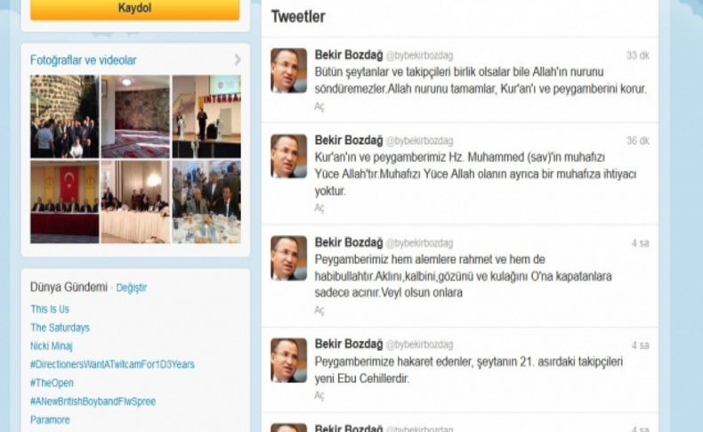 Bozdağ: Hakaret edenler şeytanın 21. asırdaki takipçileri yeni Ebu Cehillerdir
