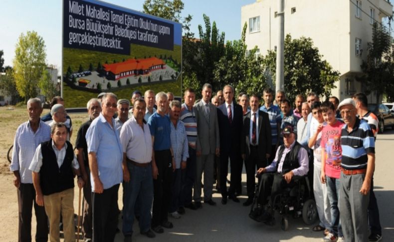 Bursa Büyükşehir, Millet Mahallesi'ne okul yaptıracak
