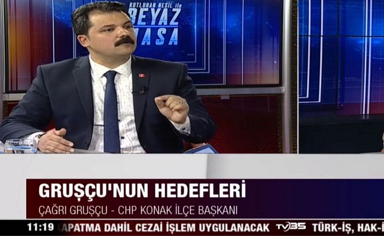 Çağrı Gruşçu'dan TV35'e önemli açıklamalar... Batur'a teşekkür Yücel'e destek