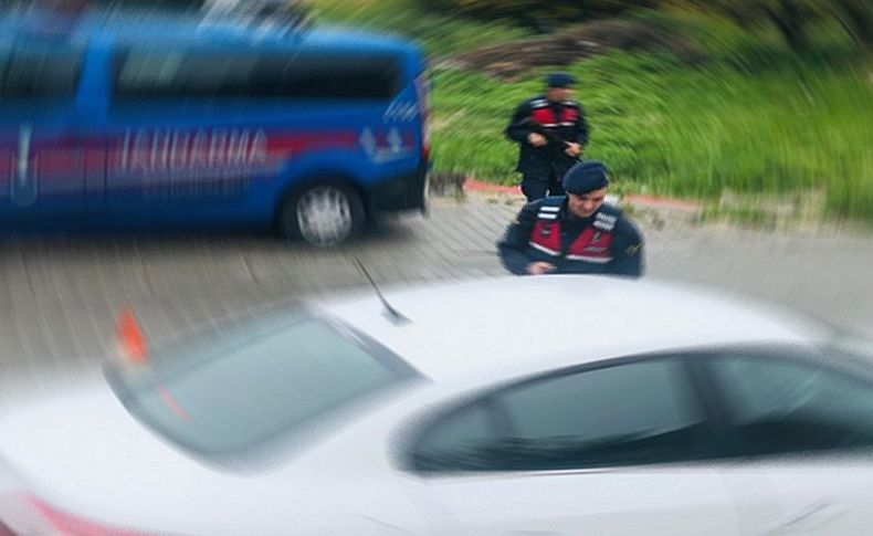 Jandarmanın dikkati sayesinde yakalandı