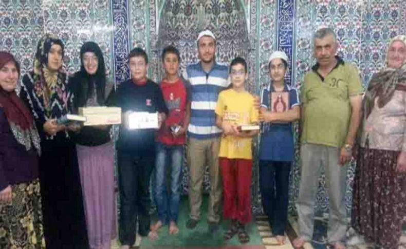 Camiye devam yarışmasında birinciye tablet