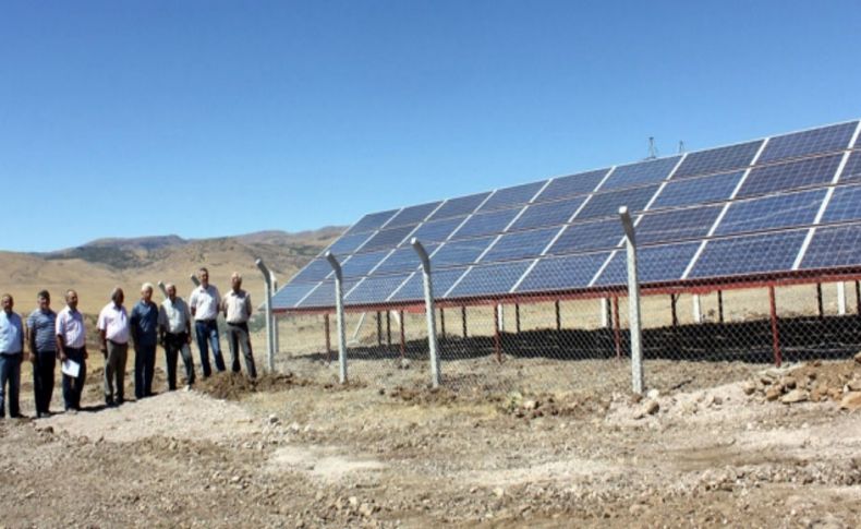 Çavuş köyünde içme suyu güneş enerjisiyle vatandaşa ulaştırılıyor