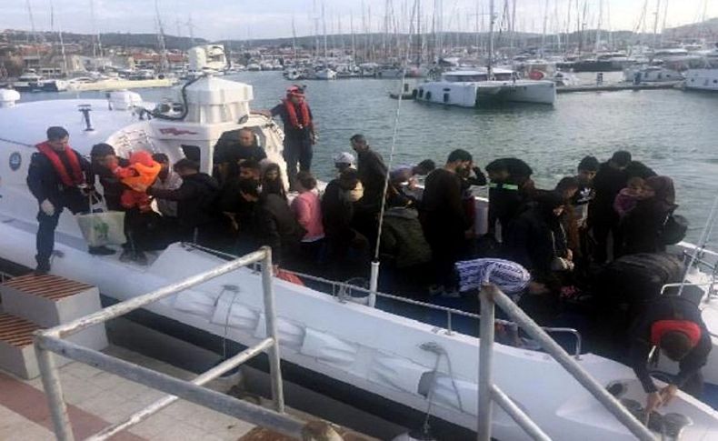 Çeşme'de 2 günde 123 kaçak göçmen yakalandı