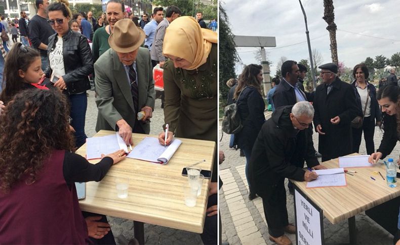 CHP Konak hız kesmiyor! İmza kampanyasına büyük ilgi