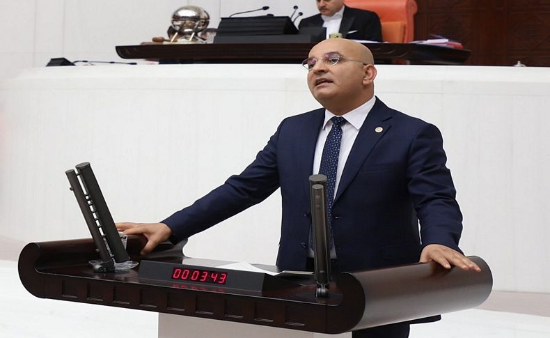 CHP'li Polat o ilçedeki mermer ocaklarını Meclis'e taşıdı