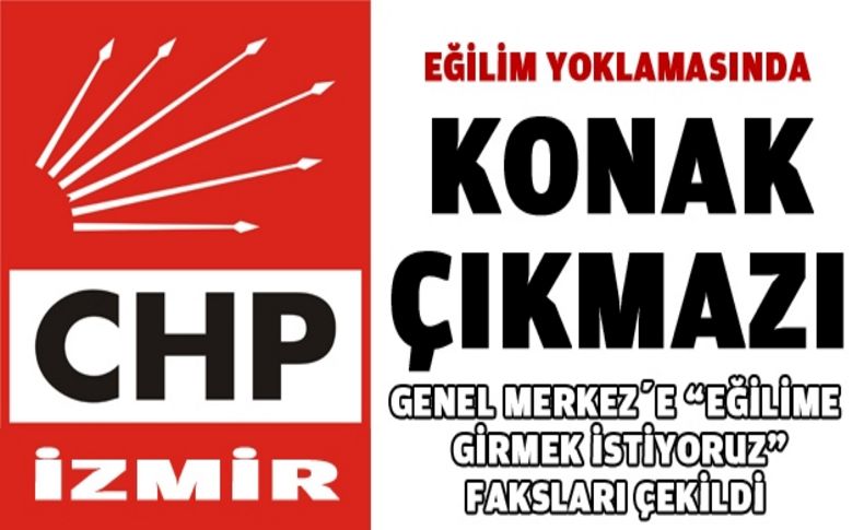CHP İzmir'de Konak bilmecesi!