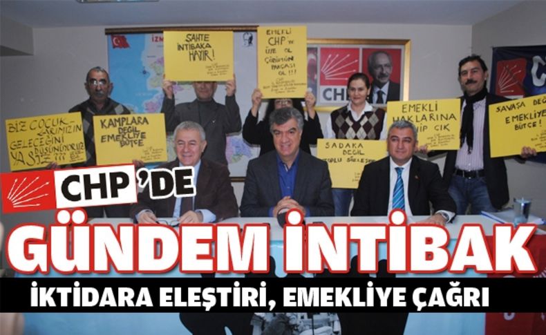 CHP İzmir’den İntibak salvosu