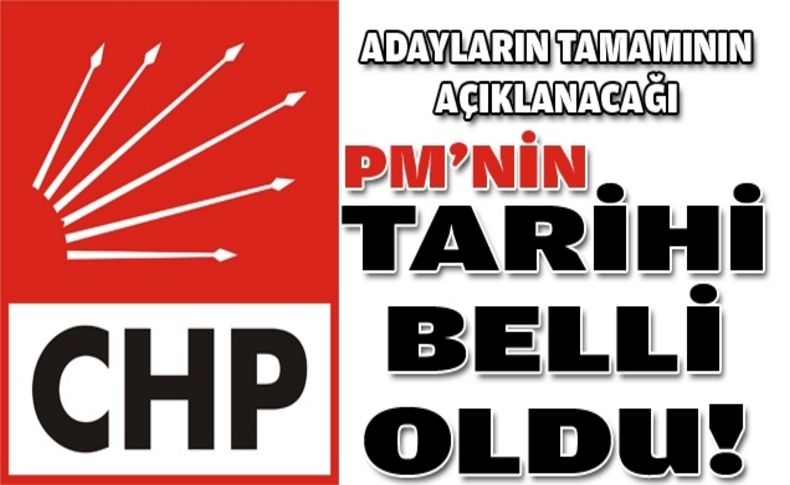 CHP'de merakla beklenen PM 9 Şubat'ta!