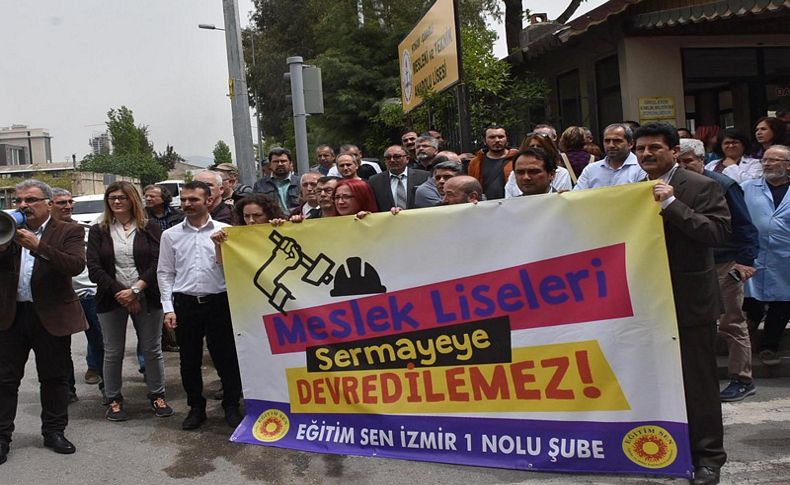 Çınarlı Mesleki Teknik ve Anadolu Lisesi'nin devrine tepki