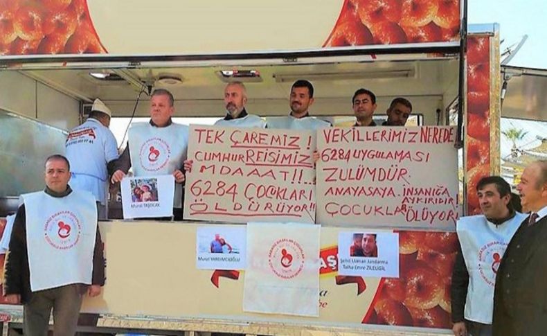 Çocuksuz babalardan lokmalı eylem