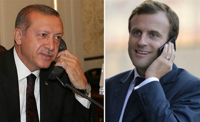 Cumhurbaşkanı Erdoğan, Macron ile görüştü