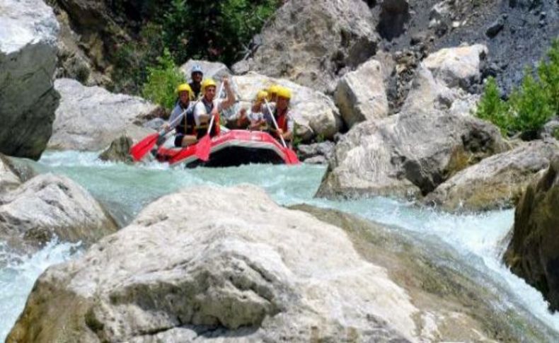 Dalaman Çayı'nda yeni rafting parkuru