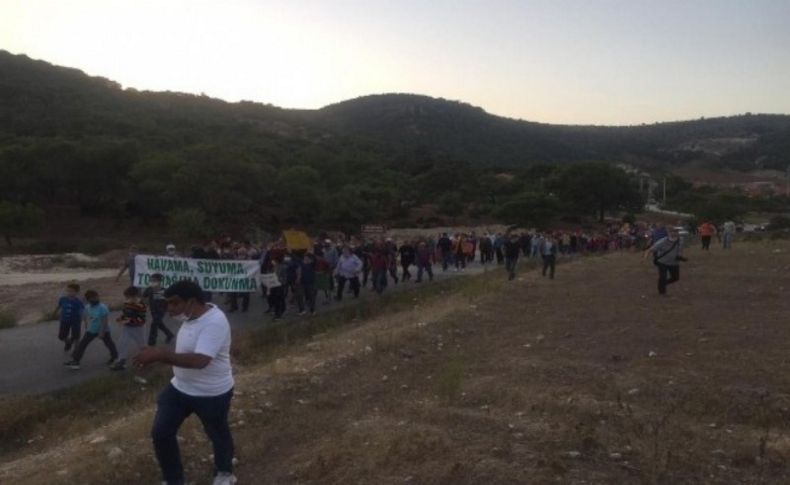 Deliktaş halkı kum ocağına tepkili