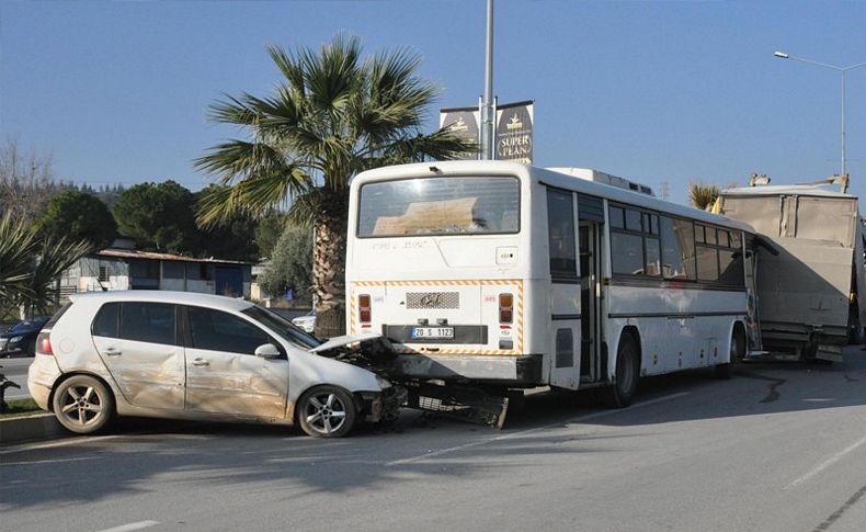 Denizli'de zinciri kaza:16 yaralı