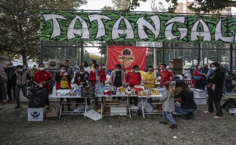 Depremde arkadaşlarını kaybeden Göztepeli taraftarlar yardım kampanyası başlattı