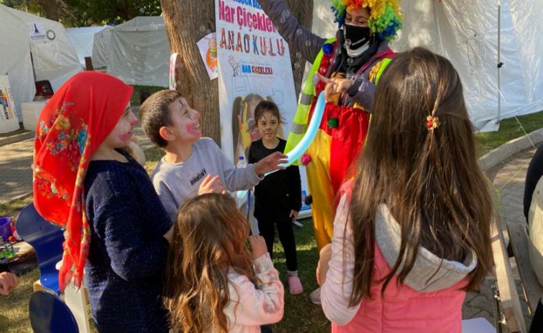 Depremzede çocuklara moral etkinlikleri!