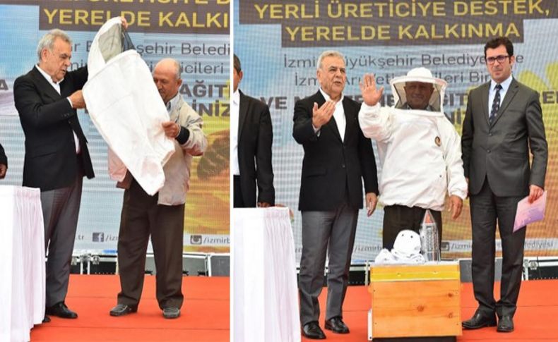 Büyükşehir'den üreticiye 'ballı' destek: Arılar da belediyeden kovanlar da