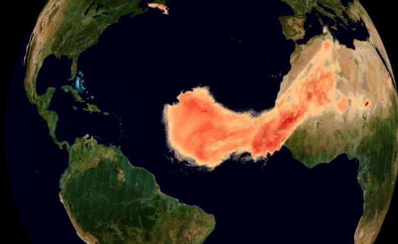 Devasa toz bulutu uzaydan görüntülendi