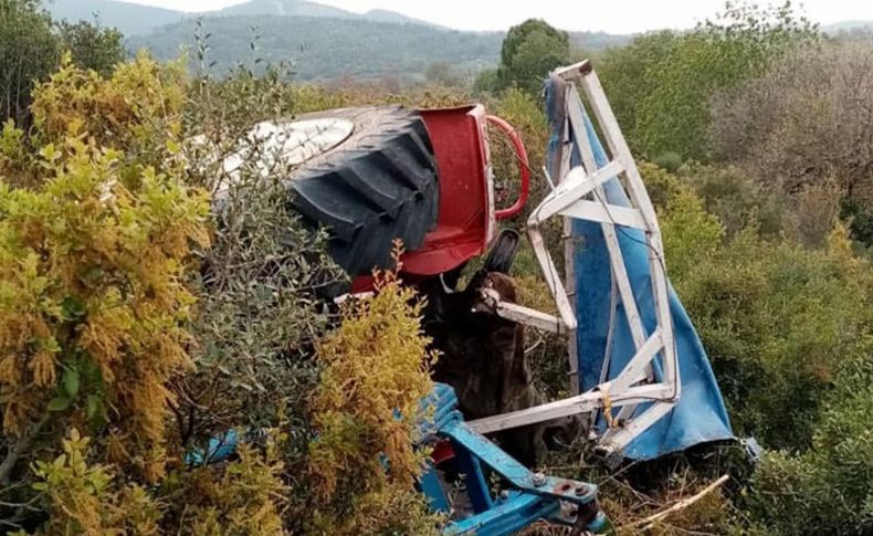 Devrilen traktörün altına kalan çiftçi, öldü