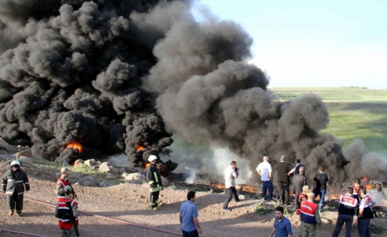 Diyarbakır'da patlamadan sonra çıkan yangın söndürüldü