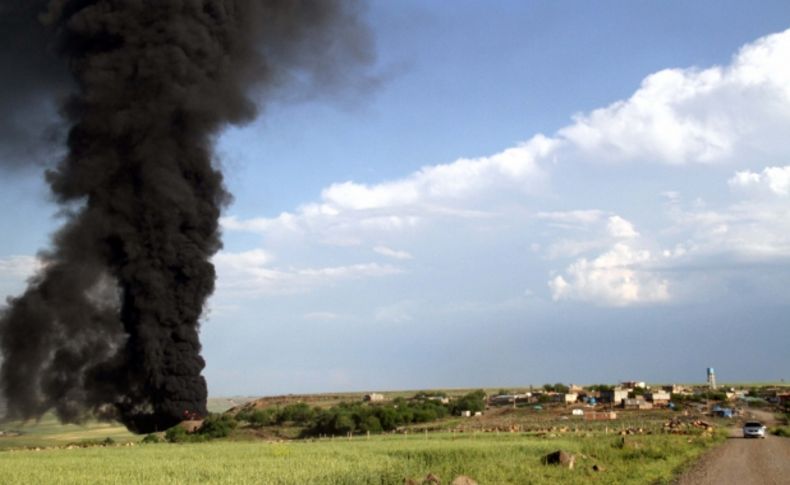 Diyarbakır'da petrol boru hattında patlama