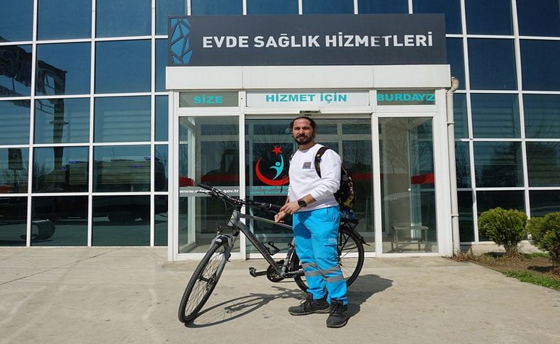 Bisikletle evde sağlık hizmeti!