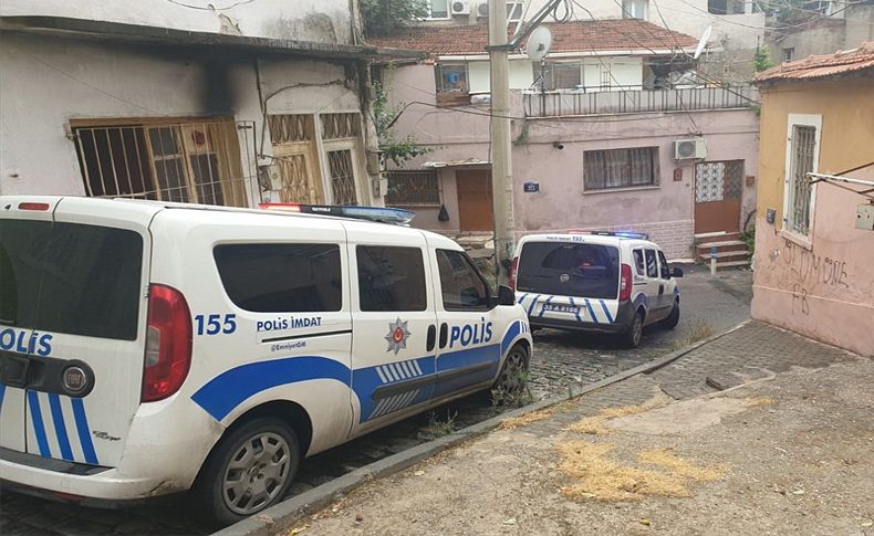 Domuz bağıyla bağlanan kadını polis kurtardı