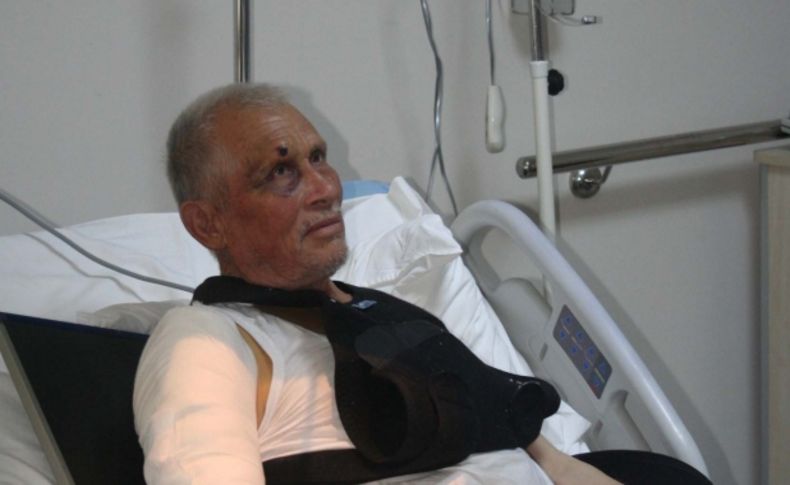 Domuzun saldırısına uğrayınca kolu kırıldı