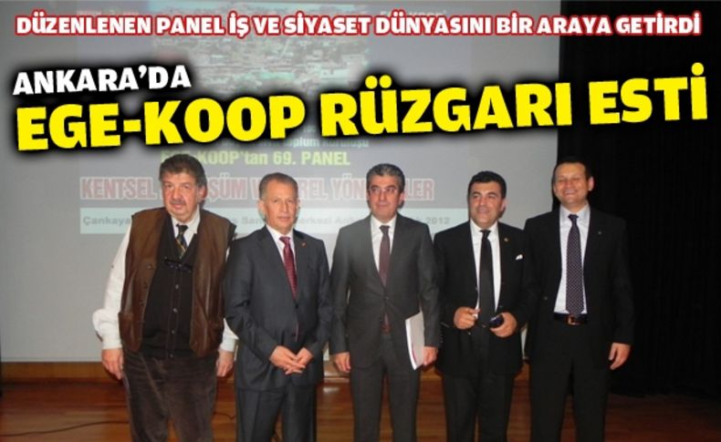 Ege-Koop'un paneli siyasetçi ve iş adamlarını buluşturdu