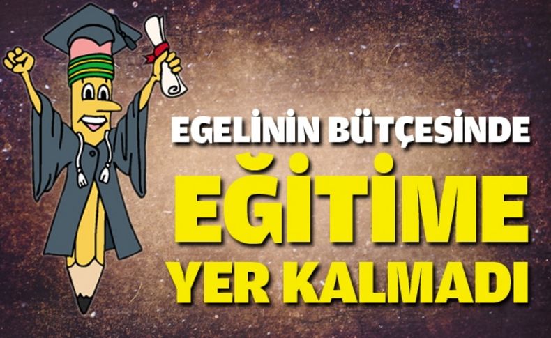 Egelinin bütçesinde eğitime yer kalmadı
