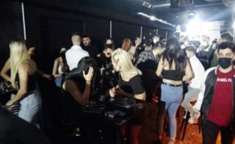 Eğlence merkezine parti baskını: 49 kişiye ceza kesildi