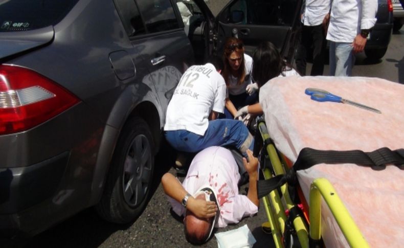 Ehliyetsiz sürücüden basın mensuplarına tepki