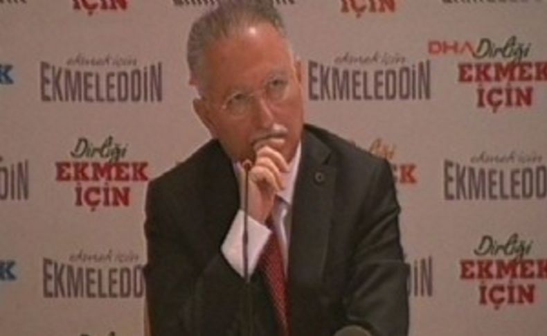 İhsanoğlu'ndan gazeteciyle 'ekmek' tartışması