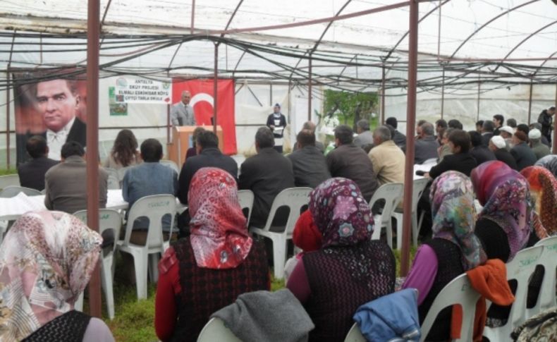 Elmalı'da tarla okulu projesi başladı