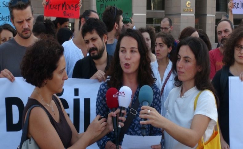 Emek sineması protestocuları hakim karşısında