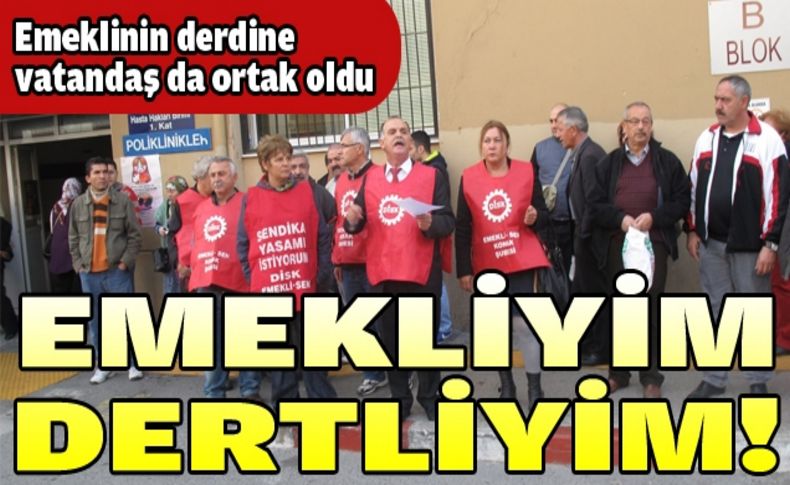 Emekliler parasız sağlık için eylemdeydi